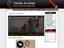 Tablet Screenshot of oreille-arrachee.com